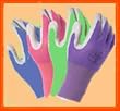4 Pack Atlas Glove NT370 Atlas Nitrile Garden Gloves - Large (Assorted Colors)