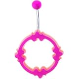 Purple Acrylic Multi-Layered Celtic Belly Ring