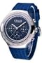 Dolce & Gabbana rtin DW0416 - Reloj de caballero de cuarzo, correa de caucho color azul claro