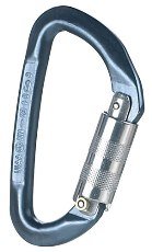 camp usa base twist lock carabiner blue, one size camp usa base twist lock carabiner blue, one size