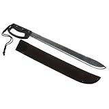 Machete, 22.00 in., Rubber Overmold Handle, Nylon Sheath