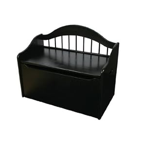 Limited Edition Kid's Toy Box Toy Chest in Black Finish