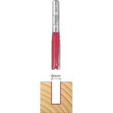 Freud MM-008 8 MM Diameter Two Flute Straight Router Bit with 1/4-Inch Shank
