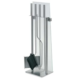 Blomus 65130 CHIMO Fireplace 5 Pcs Set, Glass Front