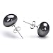 Black 9-10mm AA Freshwater Pearl Earring Set