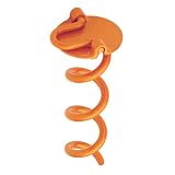 Liberty Outdoor ANCHFR8-ORG-A Folding Ring Spiral Anchor, Orange, 8-Inch