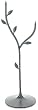 Achla BBS03 Weighted Black Iron Leaf Stand for Bird Baths with Threaded Connectors