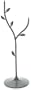 Achla BBS03 Weighted Black Iron Leaf Stand for Bird Baths with Threaded Connectors
