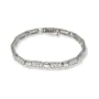 Diamond Cubic Zirconia Tennis Bracelet in Sterling Silver