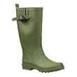 Solid-Rubber Rain Boots - Matte Green