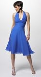 CHIFFON TIE HALTER DRESS