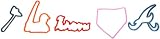 Forever Collectibles MLB Atlanta Braves Logo Bandz