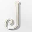Hanging Wooden Letter - Pink (J)