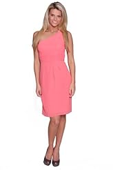 One Shoulder   Chiffon/Knit Evening Dress/Homecoming Dress/Party Dress  With a Bow(s) and Pearls