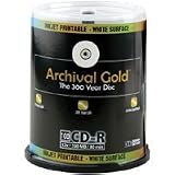 Delkin CD-R Archival Gold 700mb, 74 Minute, 100 Pack on Cakebox Spindle