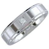 Princess Cut Diamond, 14Kt. White Gold. Diamond Comfort - Fit We...