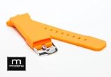 CITIZEN Watch:ORANGE 24mm Modena Italian Rubber Thick Dive Watch Band Strap