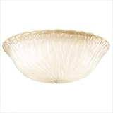 IMAGE OF Kichler Lighting 340002 Edenvale Etched Golden Antique Bowl, Amber Glass