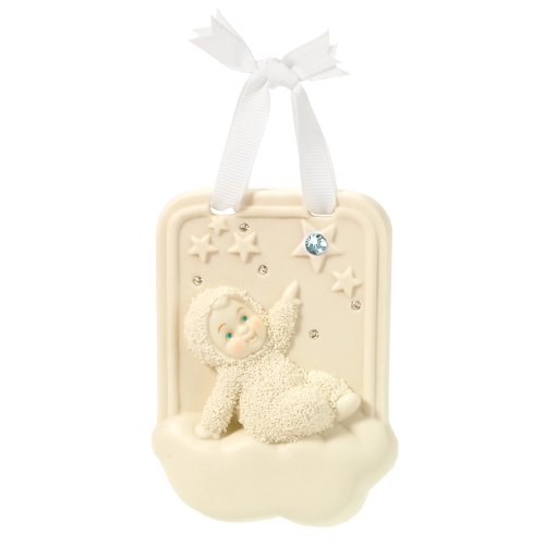 Department 56 Snowbabies Twinkle Little Star Plaque, March