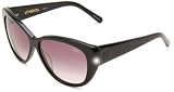 Sabre Womens Lovedoll SV90-1-2 Cat Eye Sunglasses,Black Gloss Frame/Grey Gradient Lens,One Size