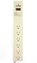 Leviton 5200-S15 120 Volt, 15 Amp, Surge Protected, 6-Outlet Strip with Switch, Heavy Duty, 15-Ft Cord, Beige