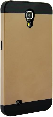 Galaxy Mega Case (Gold / Black), Samsung Galaxy Mega 6.3" CellJoy (Will NOT Fit Mega 2) [Vivid Hybrid] Dual Layer TPU Case Phone Cover Skin **Card Storage** For i9200