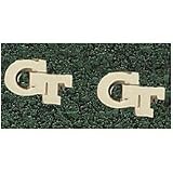 LogoArt Georgia Tech Yellow Jackets 10K Team Font 3/8 Post Earrings
