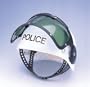 Kids Plastic Police Costume Helmet with Visor