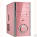 Electronics : Pink & Silver Shiny Ezcool H60 Midi ATX Case 500w PSU