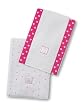 SwaddleDesigns Baby Burpies 2-pc. Set - Fuchsia Little Hearts