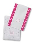 Swaddle Designs Baby BurpiesTM 2-pc. Set - Fuchsia Little Hearts
