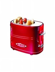 NostalgiaProductsGroup HDT-600RETRORED Retro Series Pop-Up Hot Dog Toaster