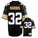 Franco Harris 1976 Pittsburgh Steelers #32 Throwback Reebok NFL Youth Football Jersey (Black)