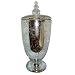 Kitchen & Housewares : MERCURY OVAL APOTHECARY JAR - MERCURY GLASS OVAL SHAPED APOTHECARY JAR