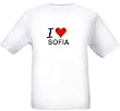 I LOVE SOFIA - City-series - White T-shirt