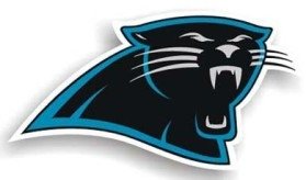 Carolina Panthers 12'' Logo Car Magnet