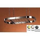 Review Stacks and Stacks  / Oval Pot Rack w/Grid (Stainless Steel w/ Chrome Accessories) (33