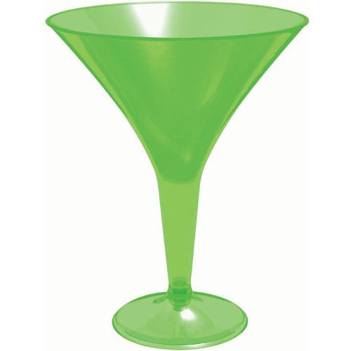 Green Martini Glasses 20pk