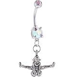 Aurora Double Gem CHEERLEADER Belly Ring