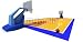 Wallmonkeys Peel and Stick Wall Decals - Basketball Court - Removable Graphic