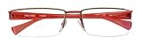 Alain Mikli A0519 12 A0519-12 Olive Green/Red Semi-Rimless Titanium Eyeglasses 59mm