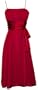 Chiffon Satin Dress Prom Formal Bridesmaid Holiday Party Cocktail, Medium, red