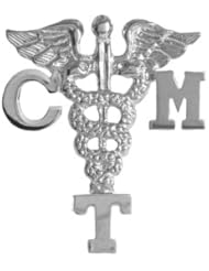 NursingPin - Certified Massage Therapist CMT Graduation Pin in Silver