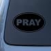 PRAY EURO OVAL - God Jesus Christian Mormon - Vinyl Car Decal Sticker #1734 | Vinyl C...