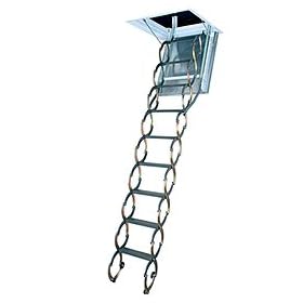 Fakro 66829 25 x 47-inch LSF Fireproof Steel Scissor Attic Ladder
