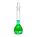 WPI CG-0141 Glass Volumetric Flask with Stoppers, Class B, 50mL Capacity (Pack of 6)