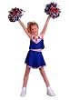 CHILD Blue Traditional Patriotic Cheerleader Costume