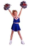 CHILD Blue Traditional Patriotic Cheerleader Costume