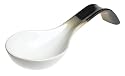 Sango Nova Black Ceramic Spoon Rest