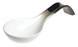 Sango Nova Black Ceramic Spoon Rest